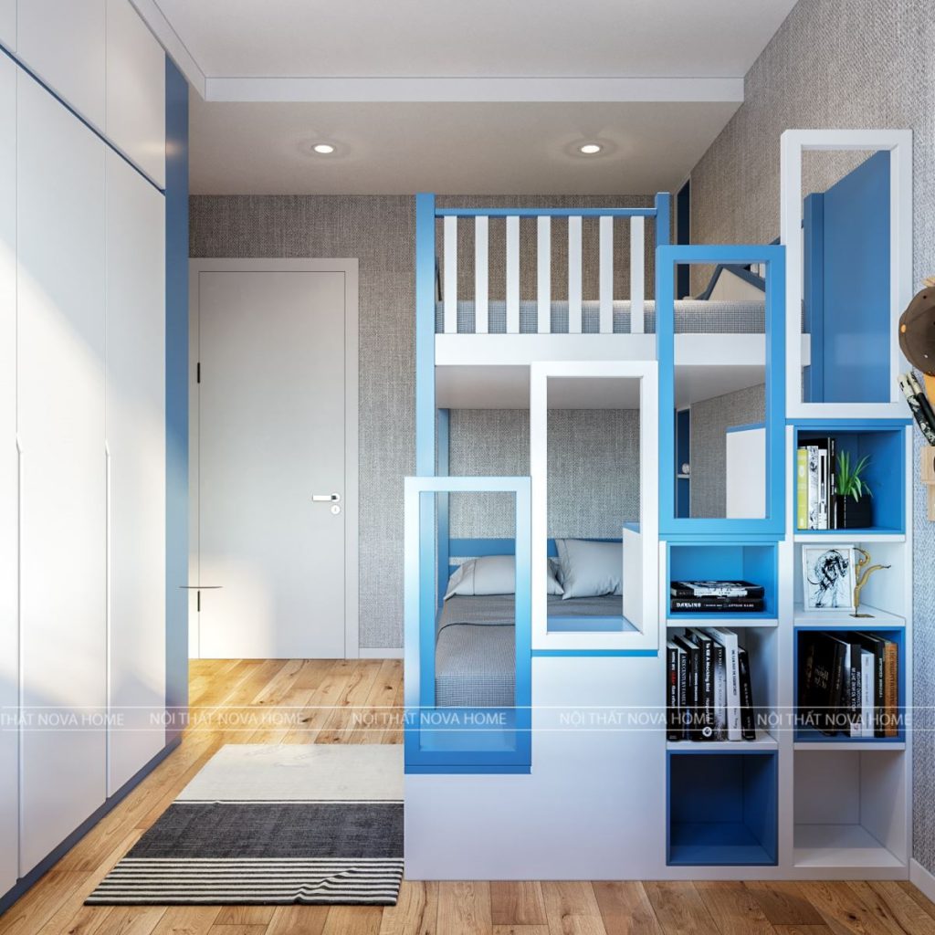 Thiết kế giường tầng thông minh giúp tiết kiệm diện tích