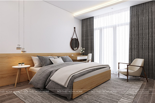 Thiết kế phòng ngủ với chiếc giường êm ái giúp có được những giấc ngủ ngon hơn