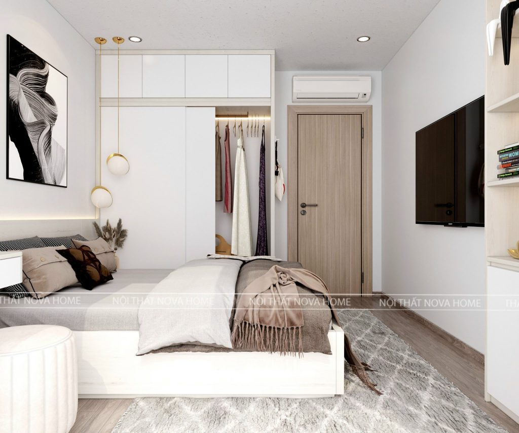 Thiết kế nội thất phòng ngủ master căn GS2 Vinhomes Smart City